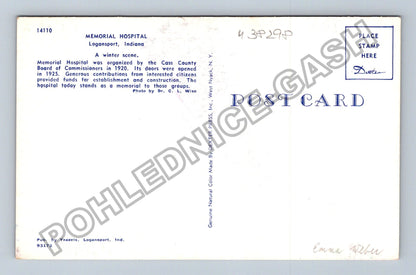 Pohlednice Severní Amerika Memorial Hospital Logansport (M38298)