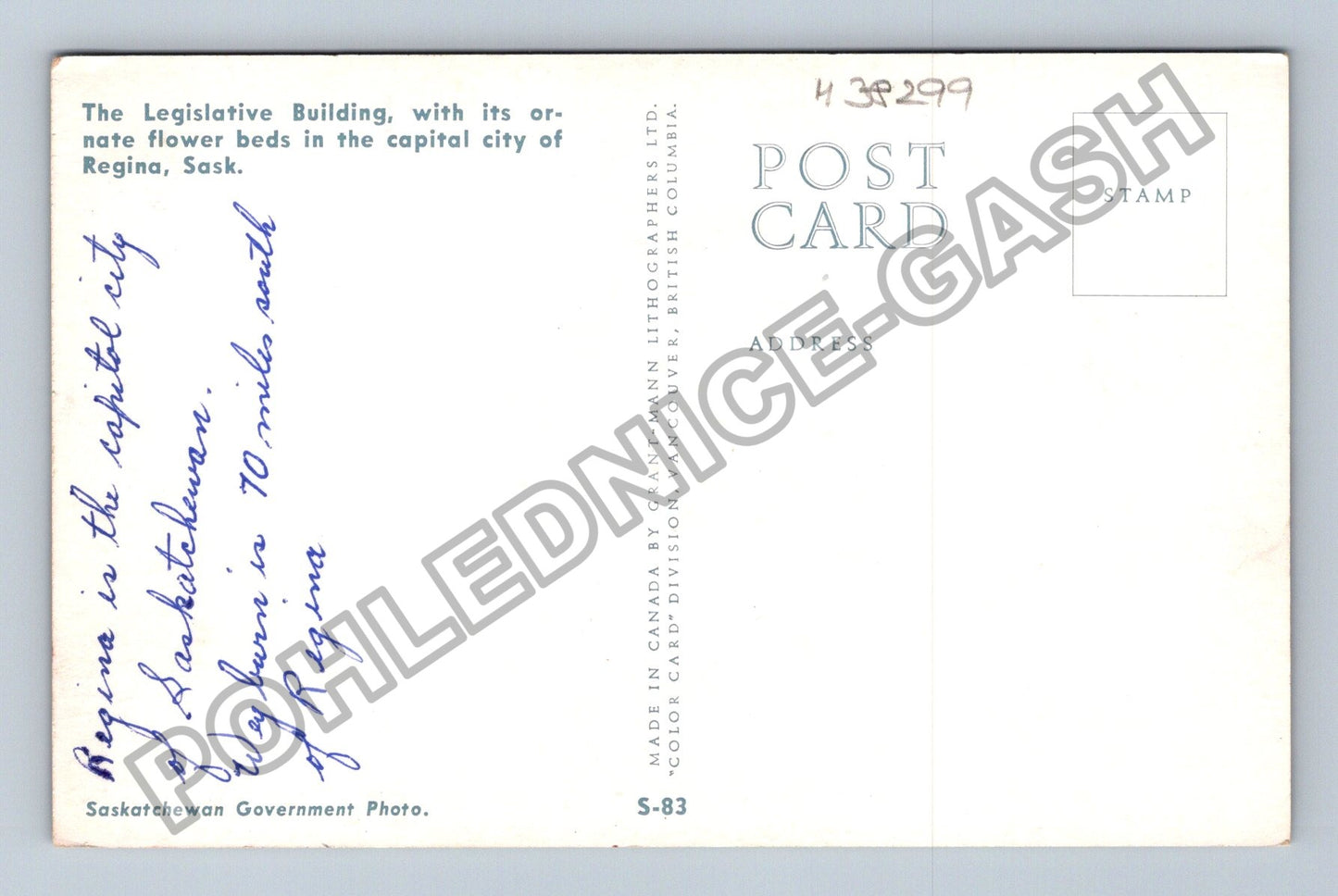 Pohlednice Kanada Regina The Legislative Building (M38299)