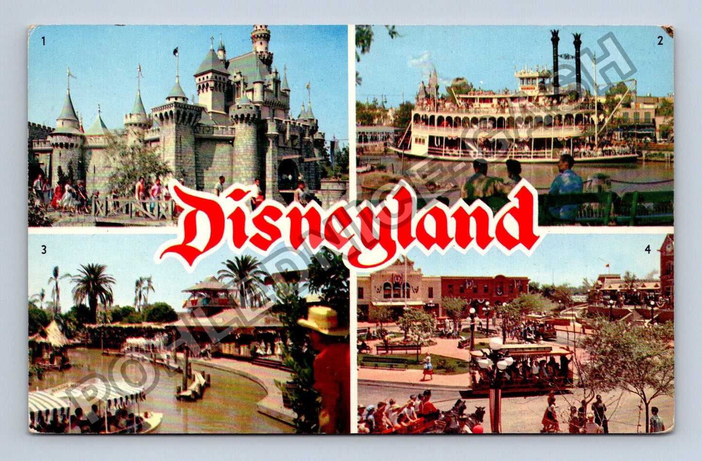 Pohlednice Disneyland koláž motivů USA (M38301)