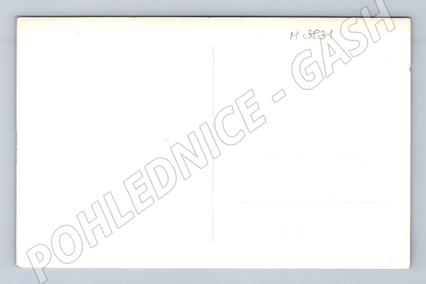 Pohlednice mladý vlčák – černobílý motiv (M3831)