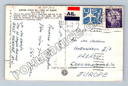 Pohlednice USA New York City Empire State Building 1958 (M38314)