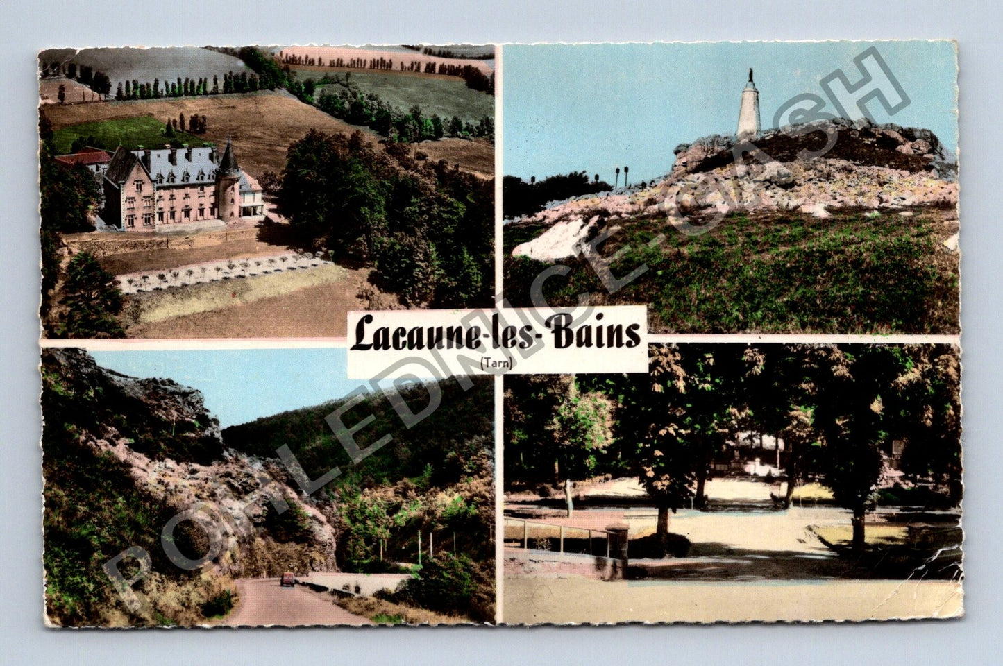 Pohlednice Francie Lacaune-les-Bains koláž motivů (M38320)