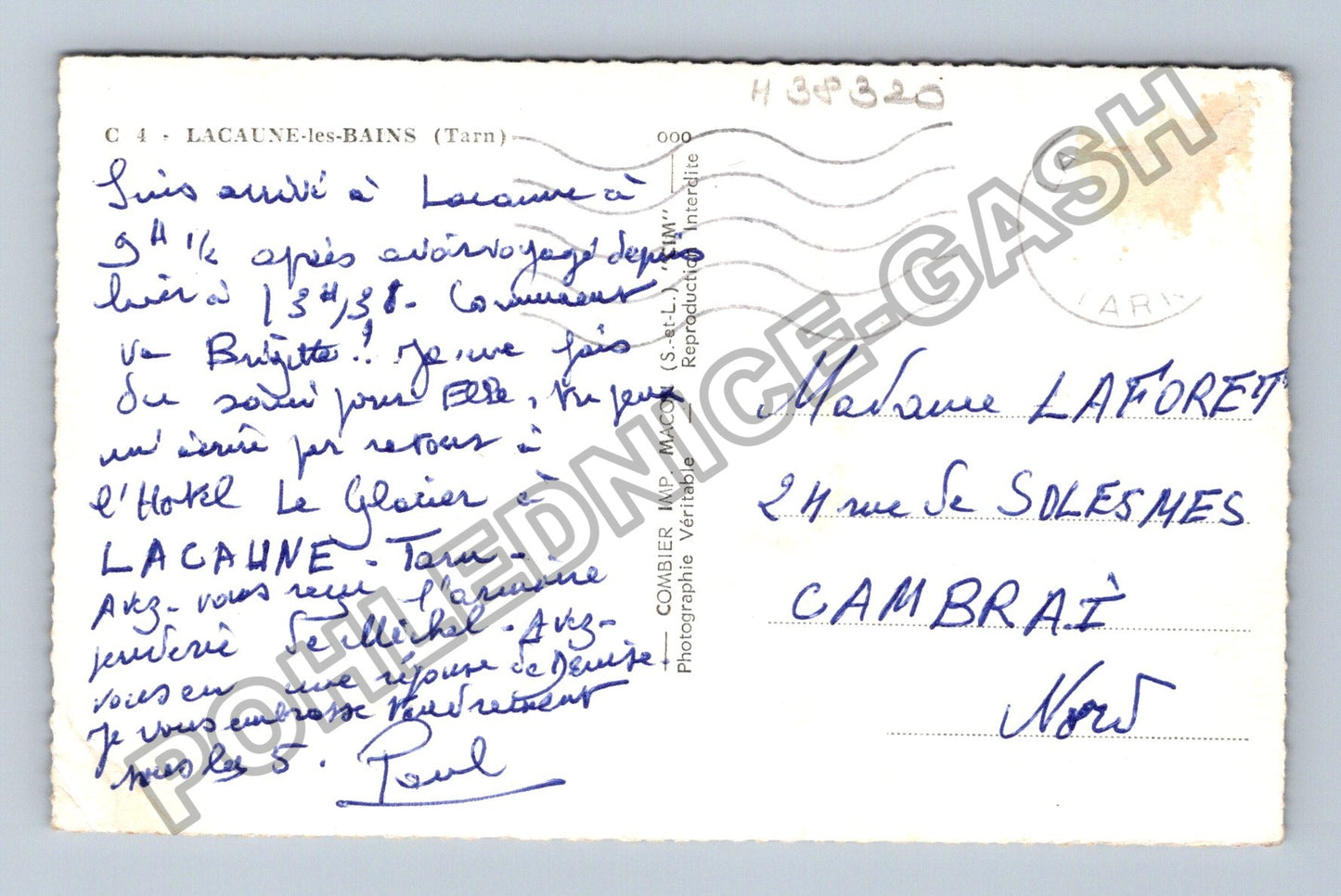Pohlednice Francie Lacaune-les-Bains koláž motivů (M38320)