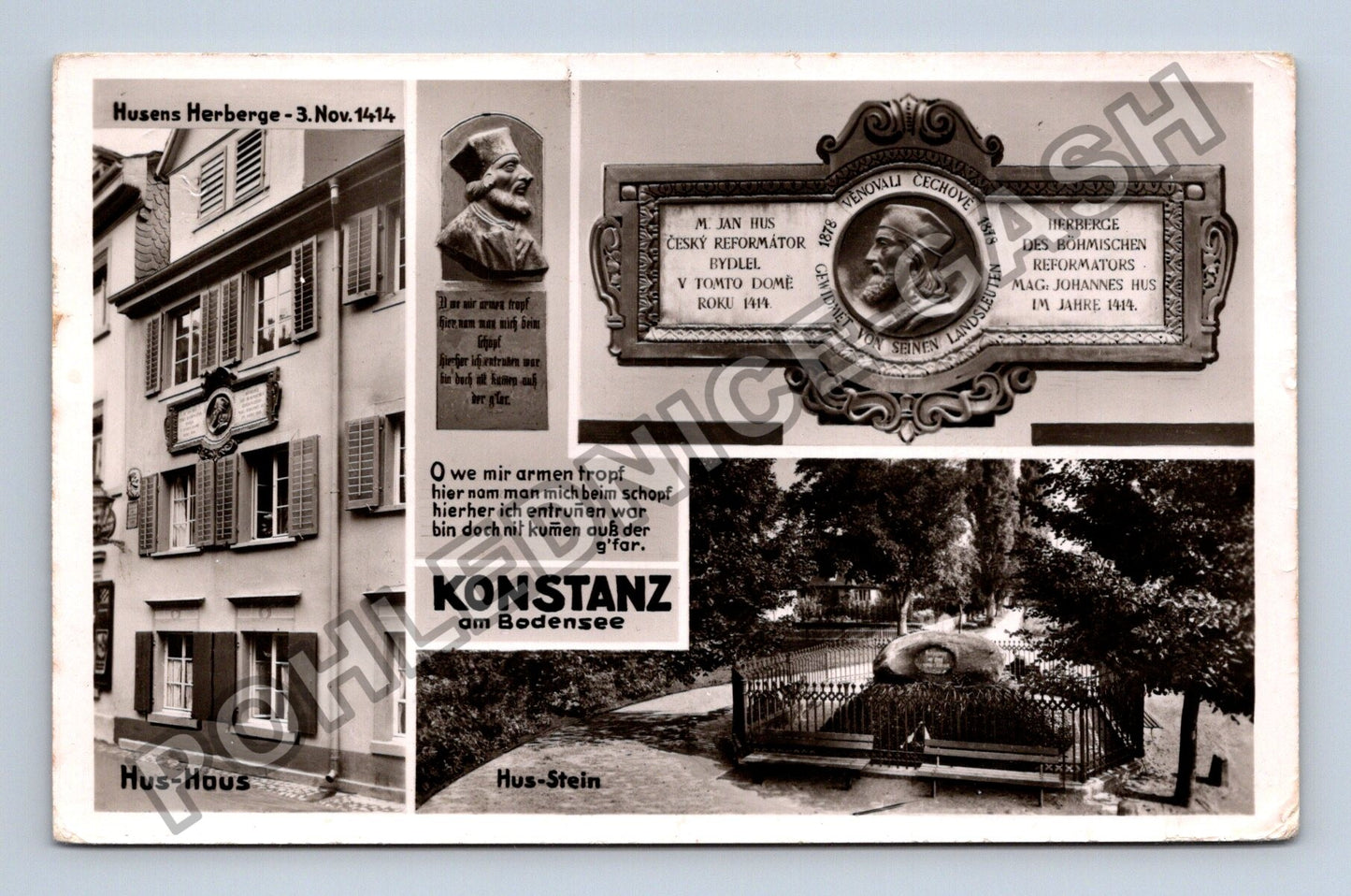 Pohlednice Německo Hus-Haus Hus-Stein Kostanz Bodensee (M38322)