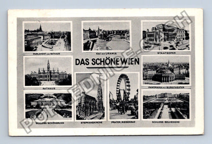 Pohlednice Rakousko Vídeň koláž motivů 1957 (M38323)