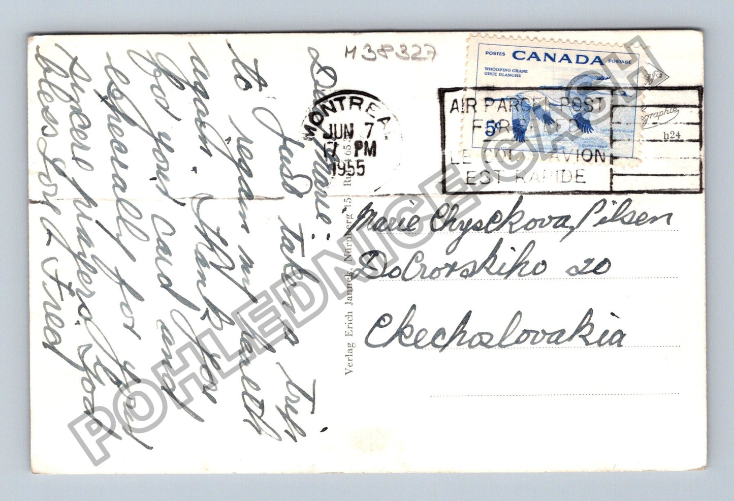 Pohlednice Německo Norimberk koláž motivů 1955 (M38327)