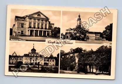 Pohlednice Německo Weimar National-Theater zámky 1957 (M38330)