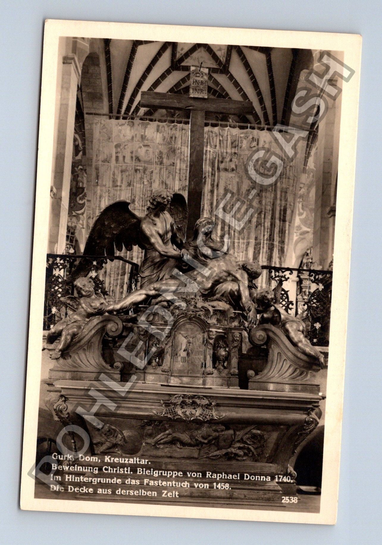 Pohlednice Rakousko Gurk Dom Kreuzaltar 1936 (M38341)