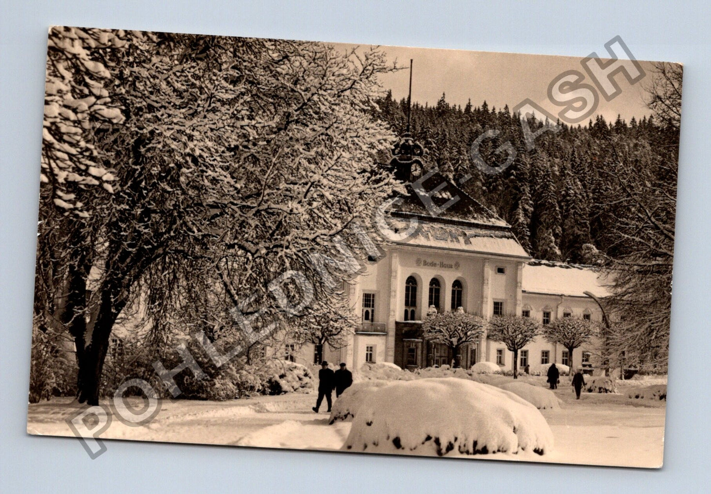 Pohlednice Německo Bad Elster Bade-Haus zima 1968 (M38342)