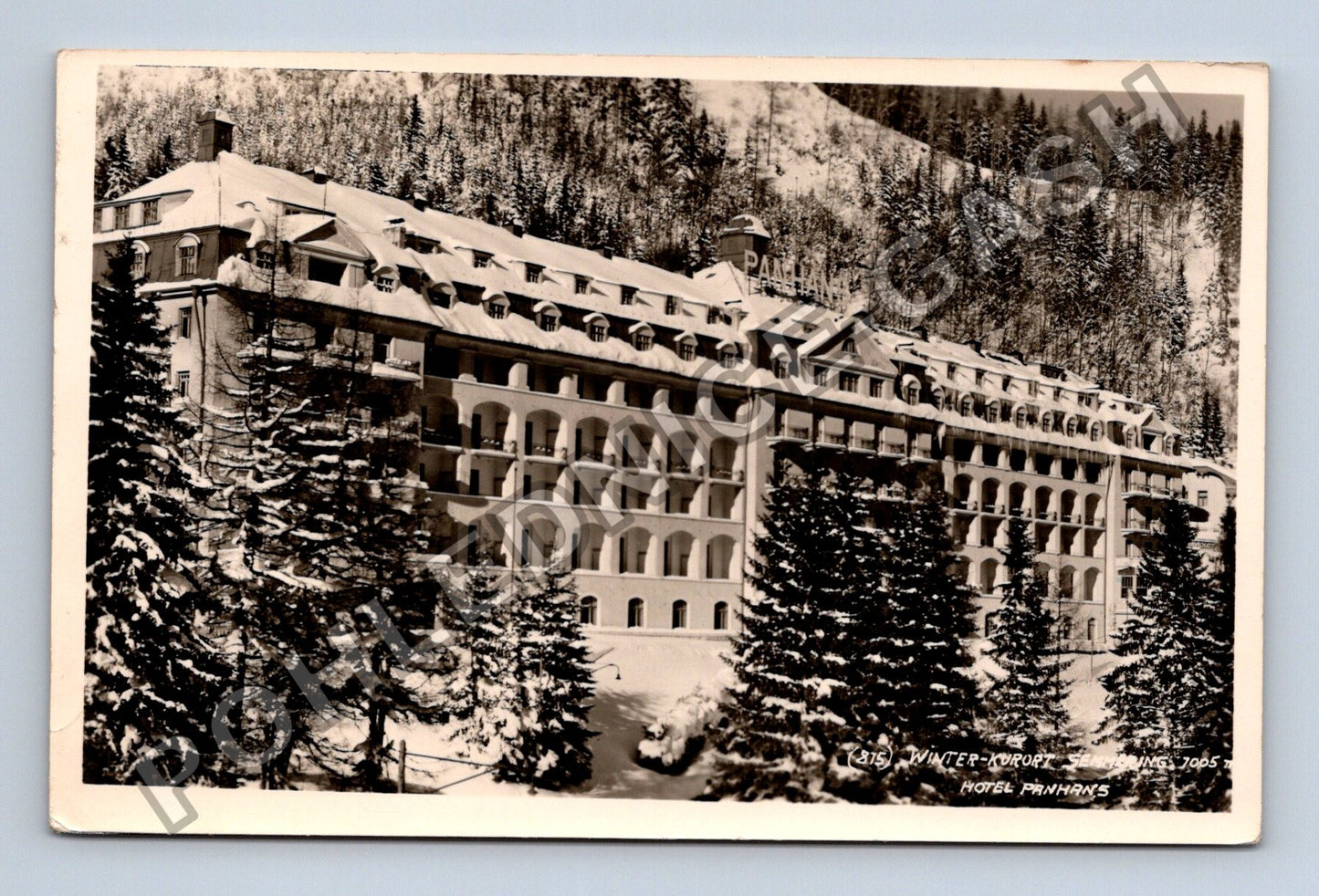 Pohlednice Rakousko Bad Gastein Hotel Panhans zima (M38355)