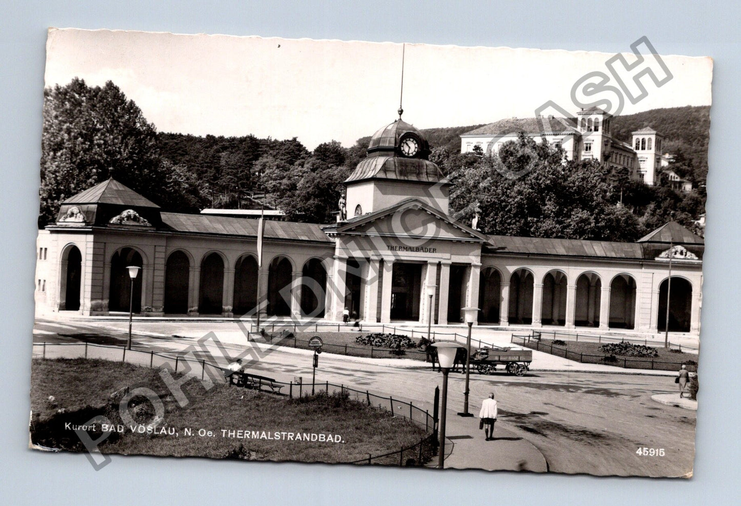 Pohlednice Rakousko Bad Vöslau Thermalstrandbad 1956 (M38358)