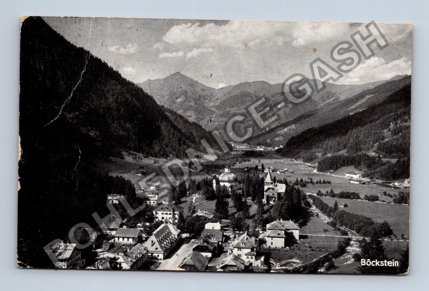 Pohlednice Rakousko Böckstein údolí hory 1935 (M38365)