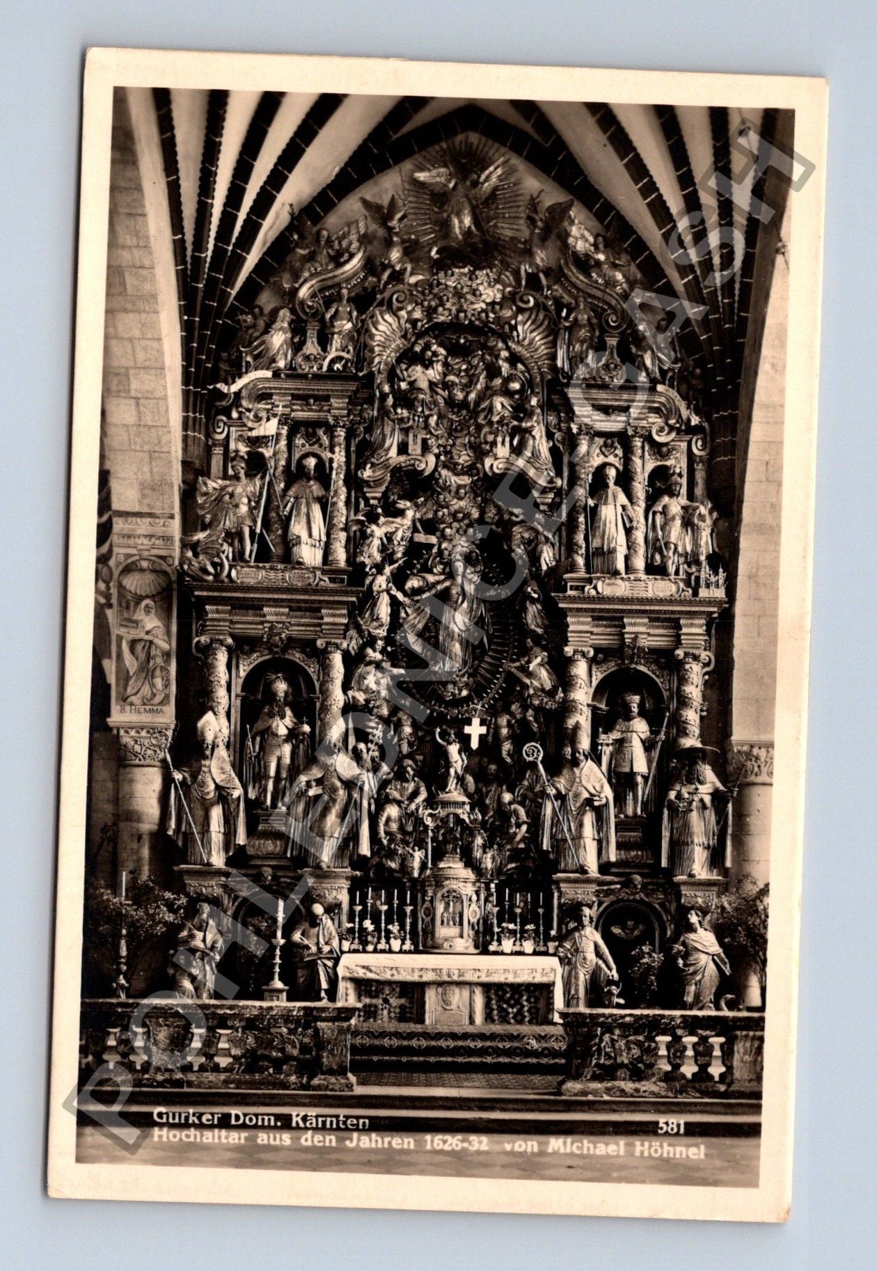 Pohlednice Rakousko Gurk Dom Kärnten oltář 1626-32 (M38366)