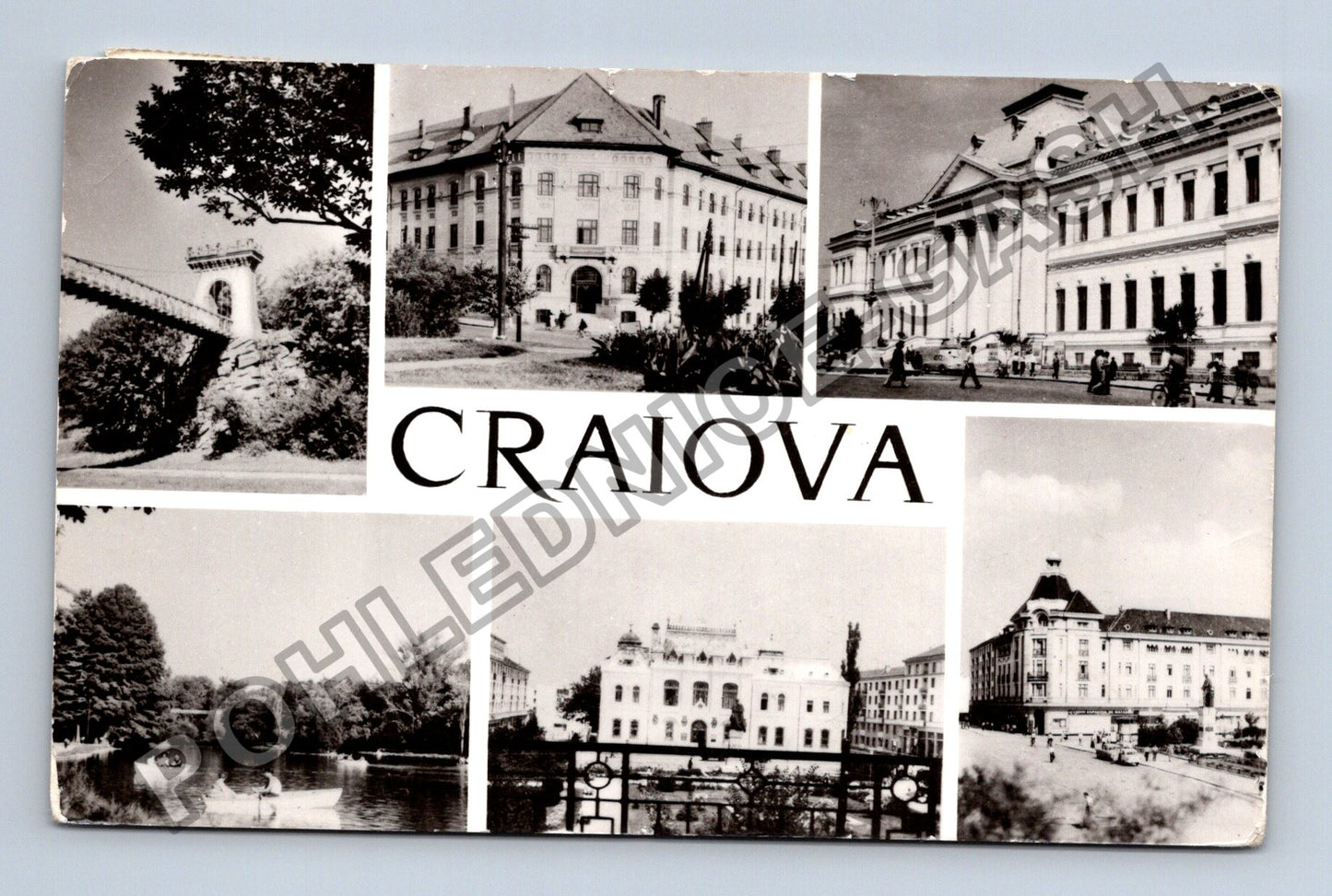 Pohlednice Rumunsko Craiova koláž motivů (M38372)