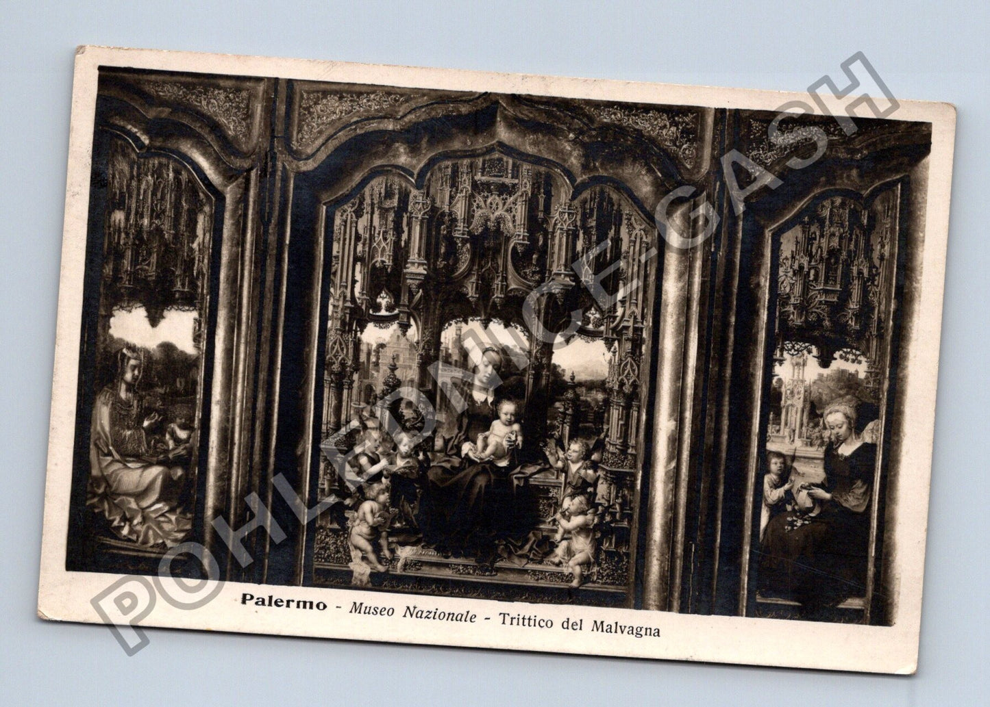 Pohlednice Itálie Palermo Museo Nazionale Triptych Malvagna (M38375)
