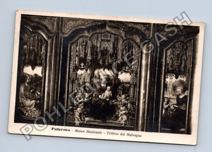 Pohlednice Itálie Palermo Museo Nazionale Triptych Malvagna (M38375)