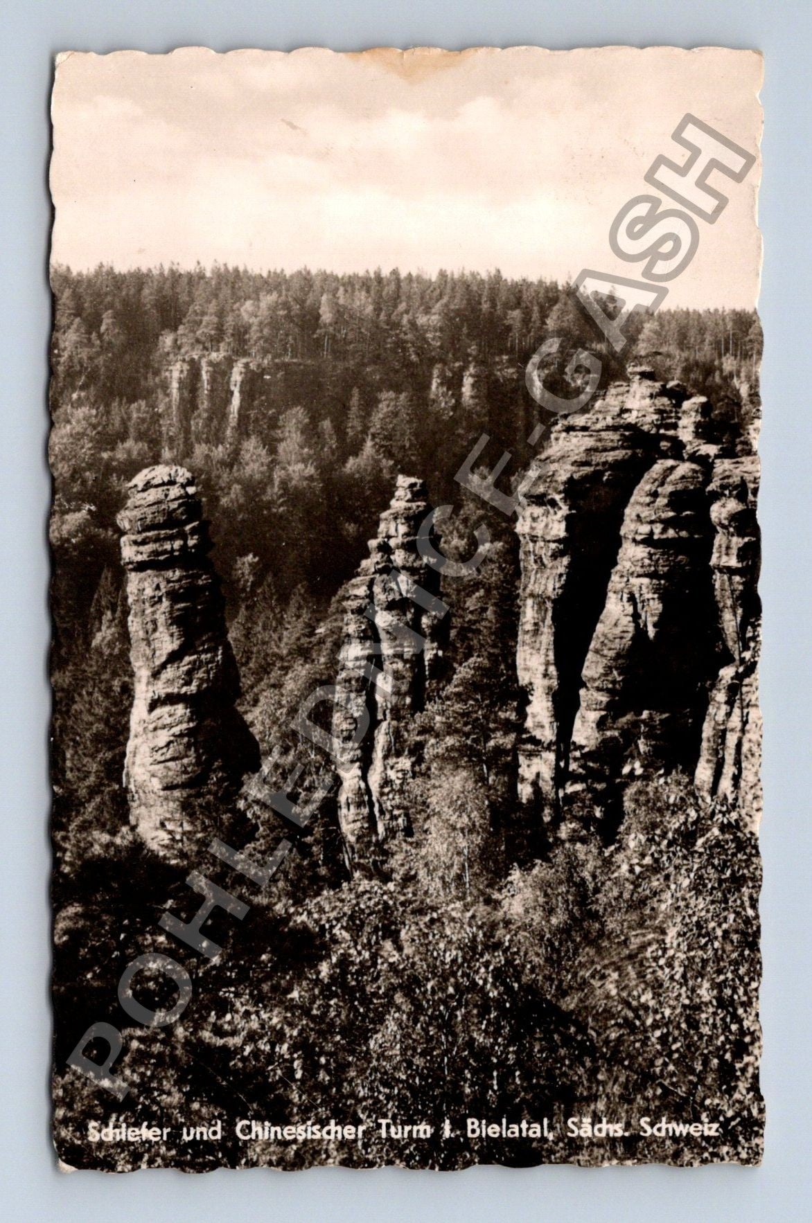 Pohlednice Německo Saské Švýcarsko Schießer Turm Bielatal (M38378)