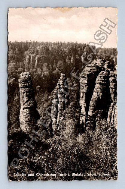 Pohlednice Německo Saské Švýcarsko Schießer Turm Bielatal (M38378)
