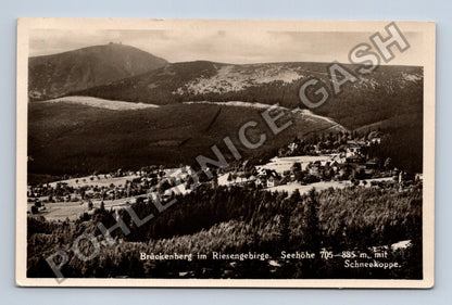 Pohlednice Brückenberg Riesengebirge Seehöhe Schneekoppe (M38379)