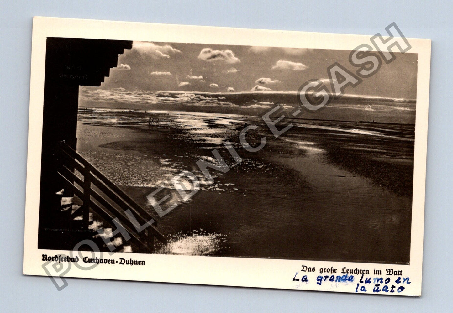 Pohlednice Německo Nordseebad Cuxhaven-Duhnen pláž 1955 (M38383)