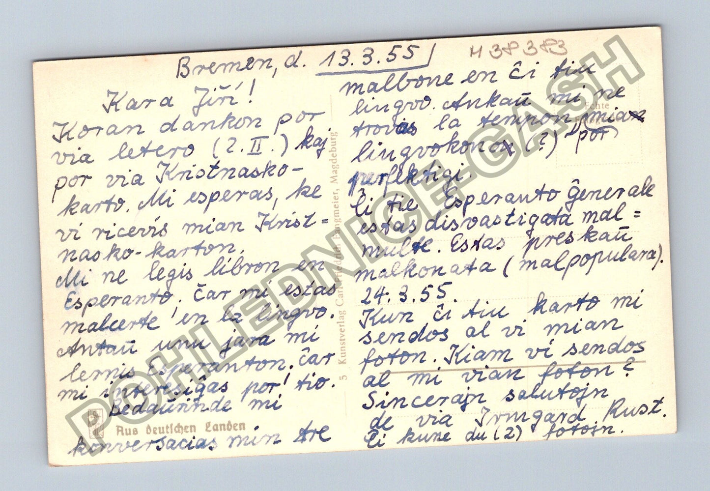 Pohlednice Německo Nordseebad Cuxhaven-Duhnen pláž 1955 (M38383)