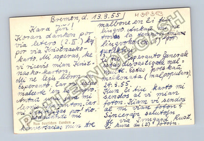 Pohlednice Německo Nordseebad Cuxhaven-Duhnen pláž 1955 (M38383)