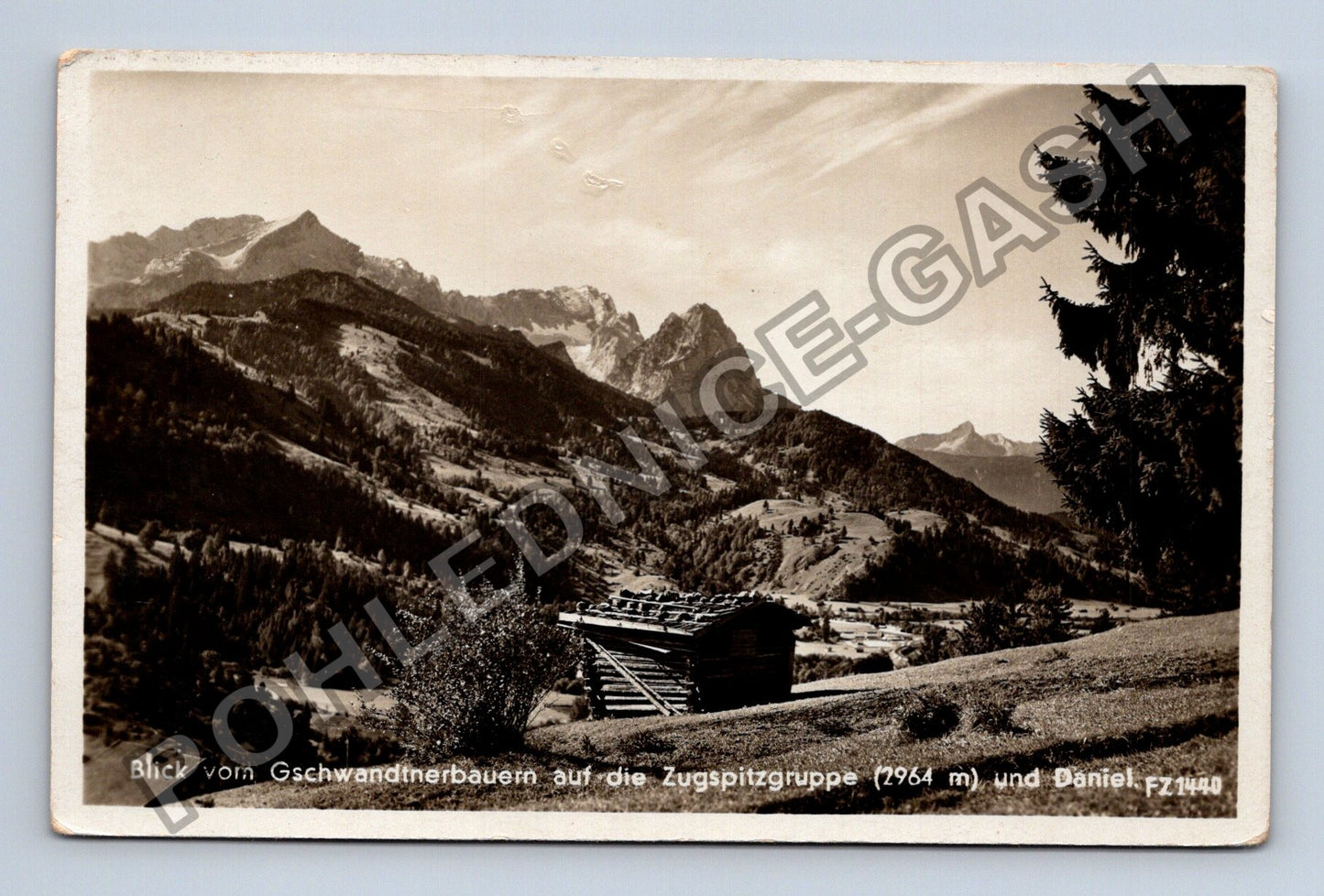 Pohlednice Německo Gschwandtnerbauern Zugspitzgruppe Daniel (M38384)