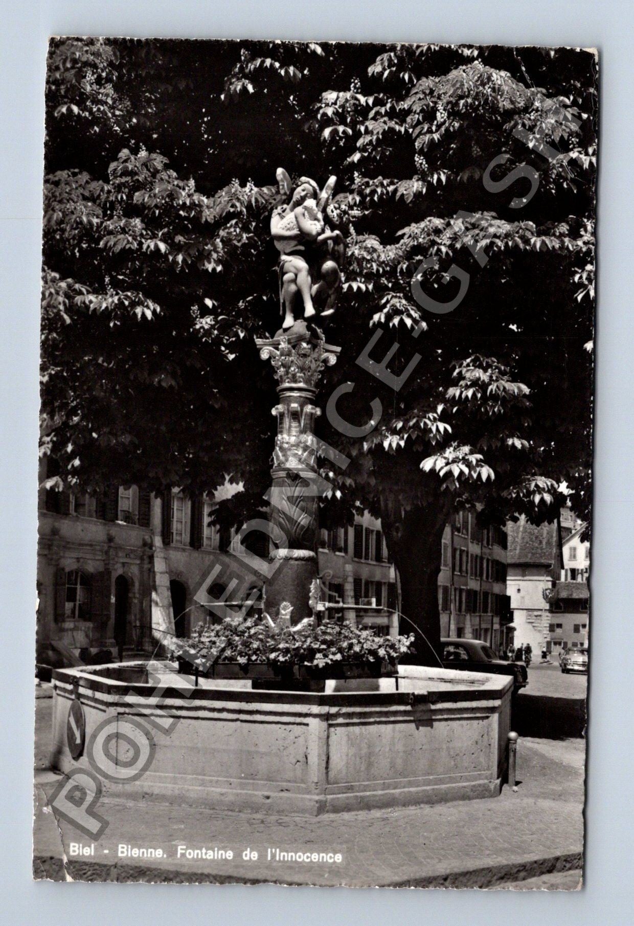 Pohlednice Biel Bienne Fontaine de linnocence 1968 (M38390)