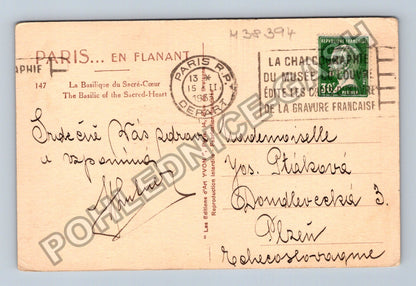Pohlednice Francie Paříž Bazilika Sacré-Cœur 1935 (M38394)