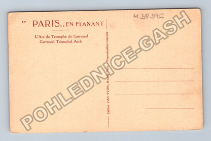 Pohlednice Francie Paříž Vítězný oblouk Carrousel (M38396)