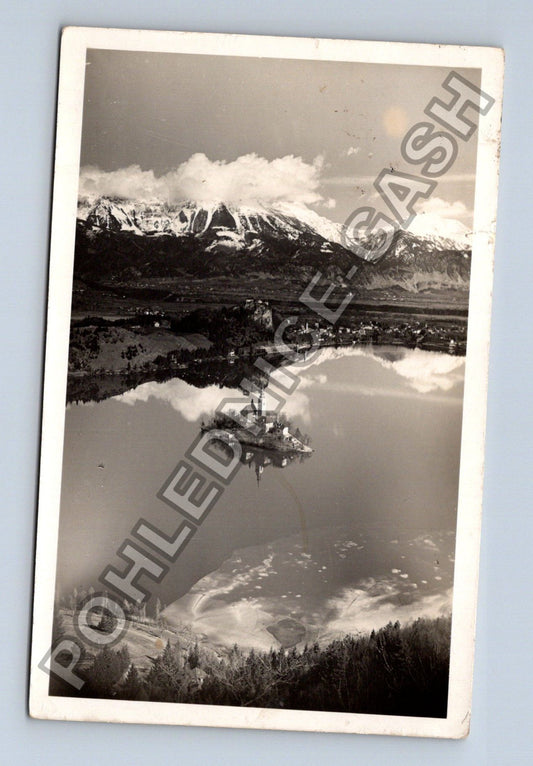 Pohlednice Jugoslavija Bled jezero hrad 1956 (M38398)