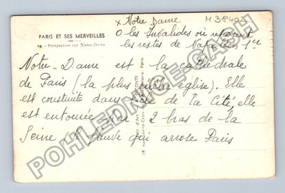 Pohlednice Francie Paříž Notre Dame a Seina (M38402)