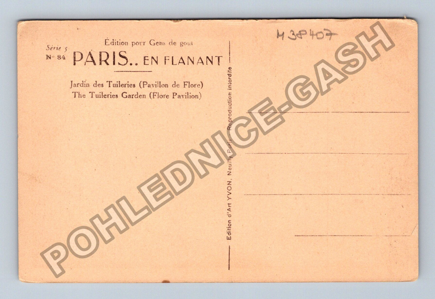 Pohlednice Francie Paříž Jardin des Tuileries (M38407)
