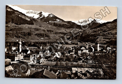 Pohlednice Švýcarsko Ilanz horská krajina zasněžené vrcholky (M38409)