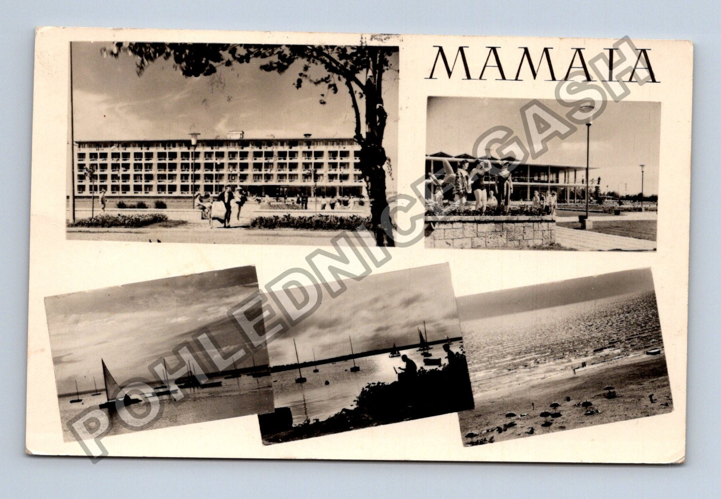 Pohlednice Rumunsko Mamaia koláž motivů 1961 (M38413)