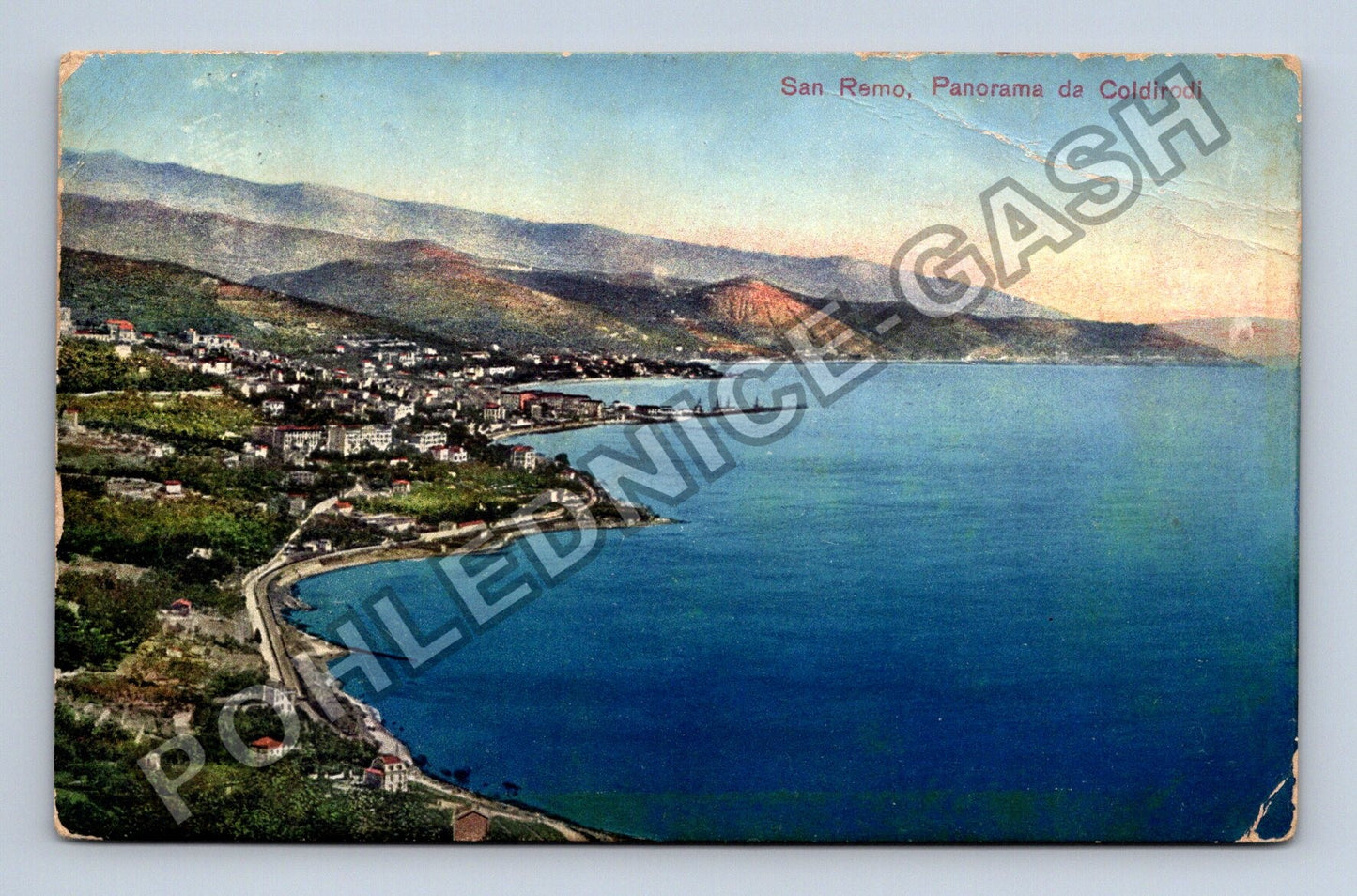 Pohlednice Itálie San Remo Panorama da Coldirodi (M38424)