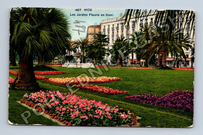 Pohlednice Francie Nice Les Jardins Fleurie en hiver (M38436)