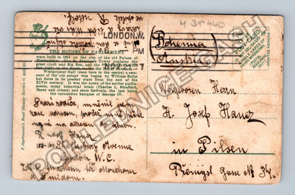 Pohlednice Velká Británie Londýn Houses of Parliament (M38440)
