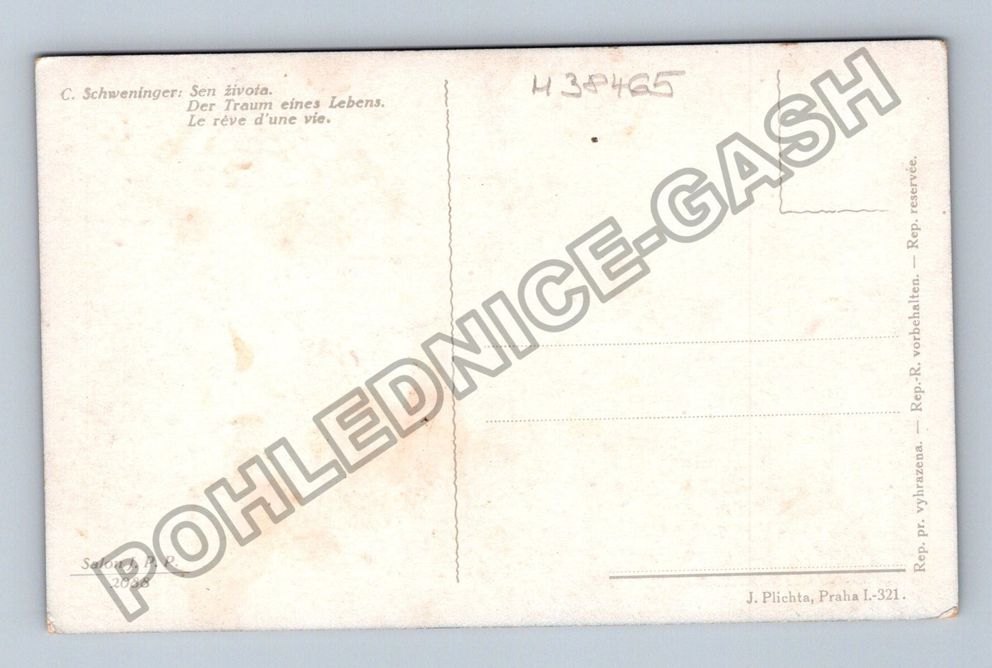 Pohlednice C. Schweninger Sen života Der Traum eines Lebens (M38465)