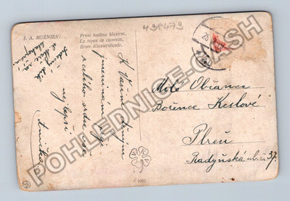 Pohlednice První hodina klavírní (M38473)