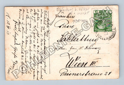 Pohlednice Rakousko Hojmburg b. Völker trankiu 1908 (M38484)