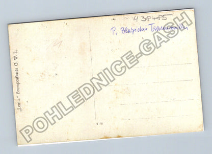 Pohlednice Rodinná fotografie s knězem P. Blasiem (M38485)