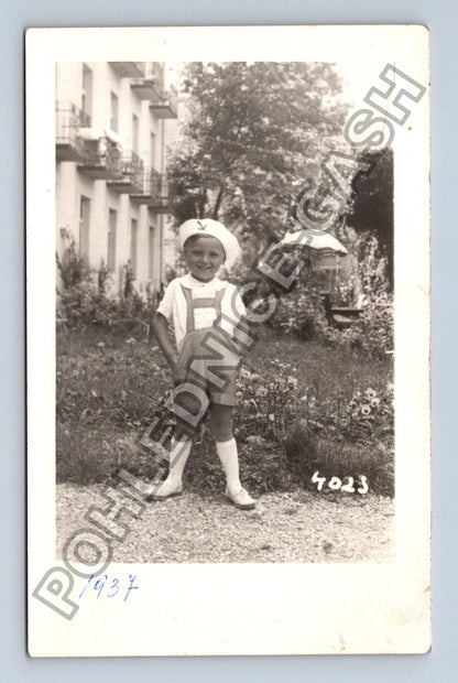 Pohlednice Párvenice Trenčianske Teplice dítě 1937 (M38518)