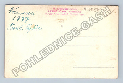 Pohlednice Párvenice Trenčianske Teplice dítě 1937 (M38518)