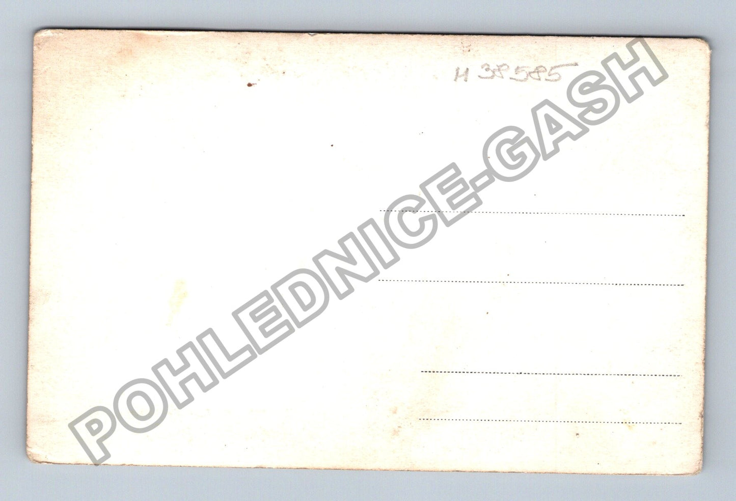 Pohlednice žena chlapec pes u domku (M38585)