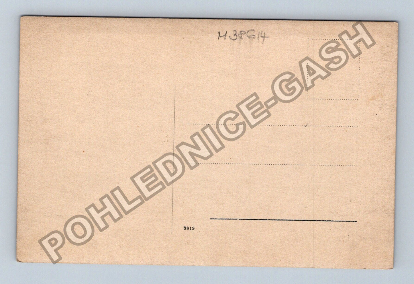 Pohlednice chlapec pes v zahradě (M38614)