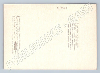 Pohlednice tetřev v lese – Komarov (M3862)