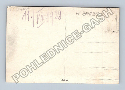 Pohlednice Velesin 1928 rodinná fotografie (M38638)