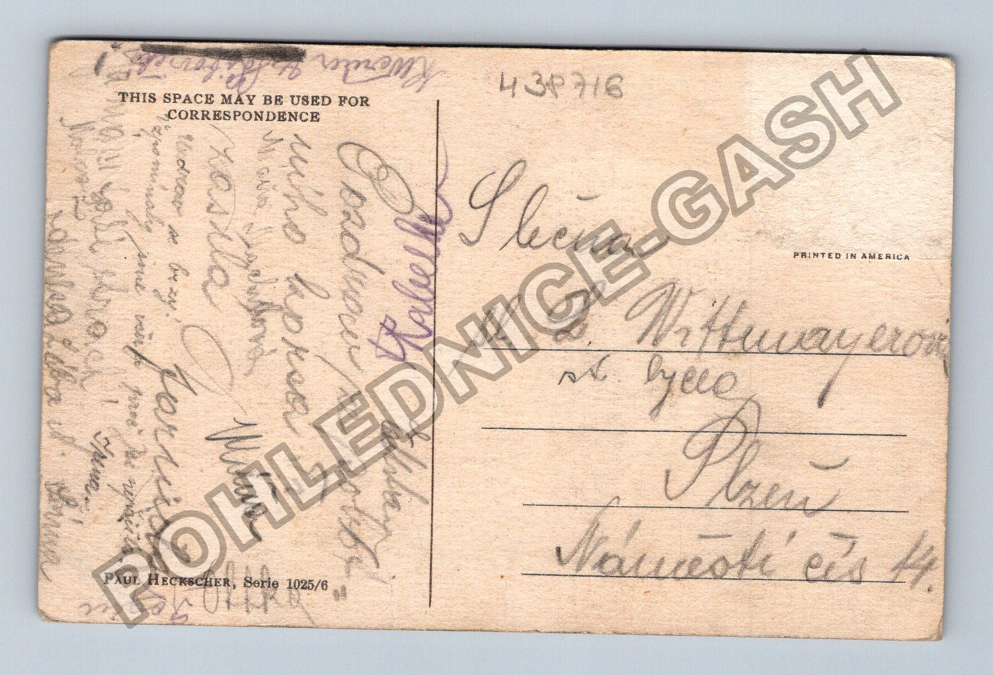 Pohlednice Žena v klobouku s růží portrét (M38716)