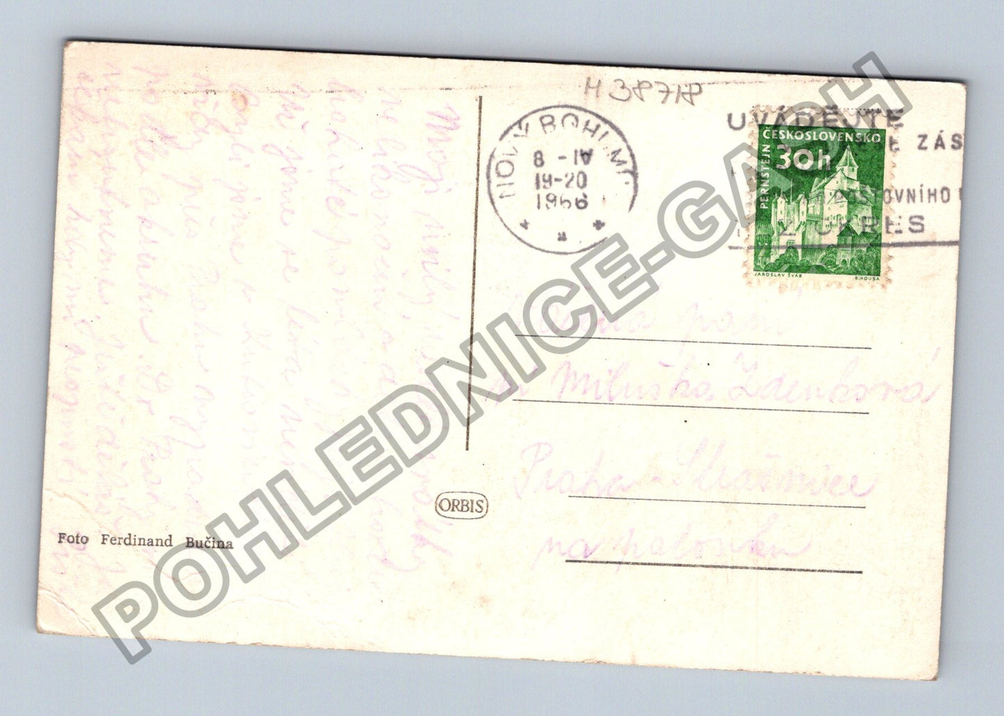 Pohlednice Jarní pozdrav sněženky krokusy 1948 (M38718)